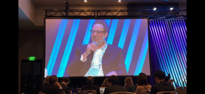 Dr. Matthew Rickard speaking on the Myopia Management panel at Eyecelerator